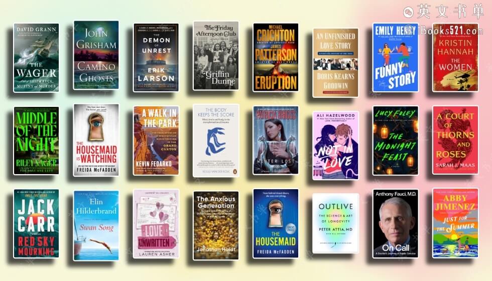 纽约时报畅销榜单 – The New York Times Best Sellers July 7, 2024