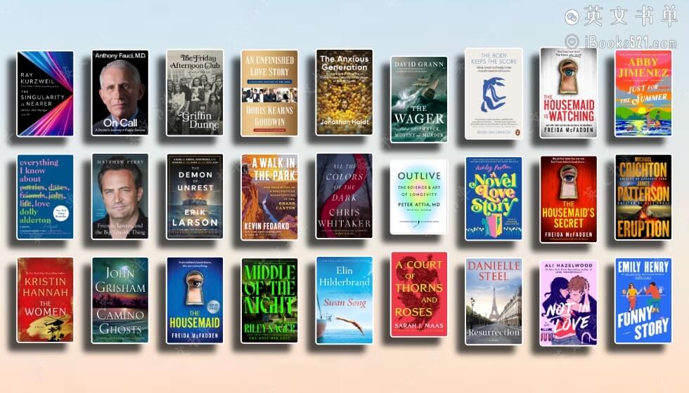 纽约时报畅销榜单 – The New York Times Best Sellers: July 14, 2024