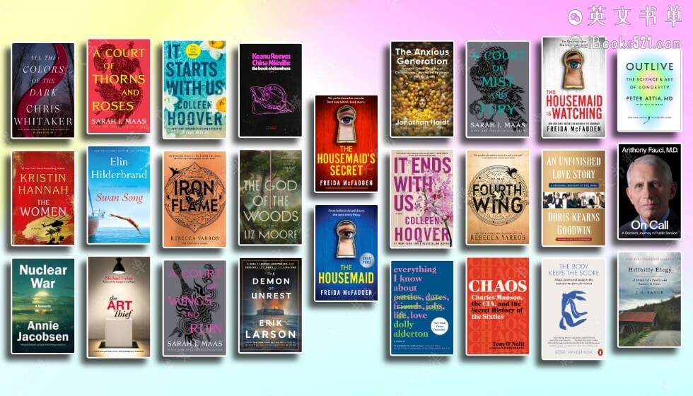 纽约时报畅销榜单 – The New York Times Best Sellers: August 11, 2024