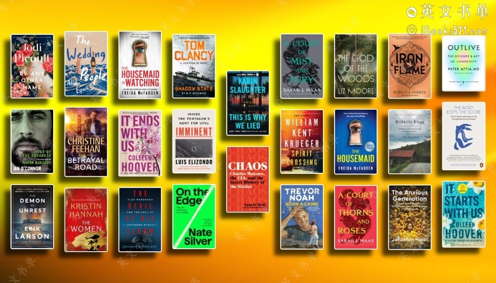 纽约时报畅销榜单 – The New York Times Best Sellers: September 8, 2024